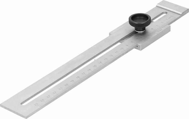 Thumbnail - Lochanreißlineal, 0–250 mm Markierungslineal, Parallelanreißlineal, Anreißer für die Holzbearbeitung, Kreuzwerkzeug, Zim...