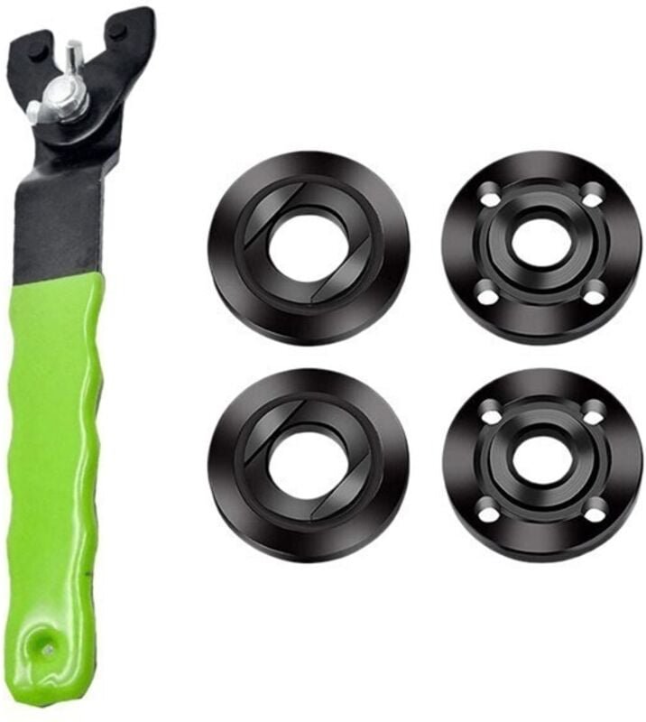 Flanschmutter 5/8"-11 für Winkelschleifer mit verstellbarem Schraubenschlüssel und Verlängerungswelle, Verbindungsstange...