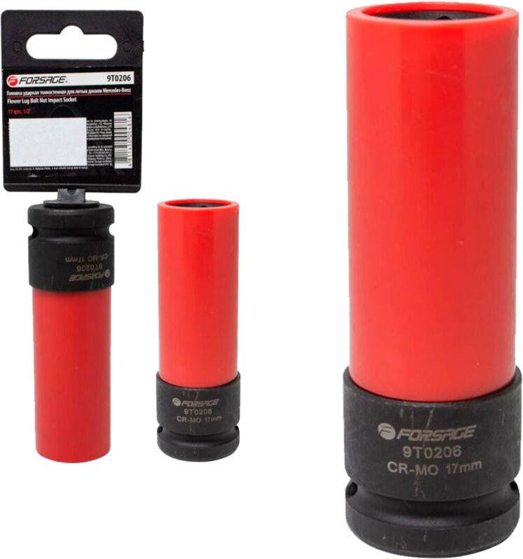 1/2"-Schlagschrauber-Steckschlüssel für Aluminiumfelgen, 17 mm