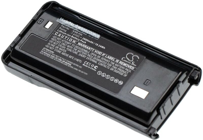 Vhbw - Akku kompatibel mit Kenwood NX-240, NX-240V16P, NX-240V16P2, NX-248, NX-340 Funkgerät, Walkie Talkie (2600mAh, 7,...