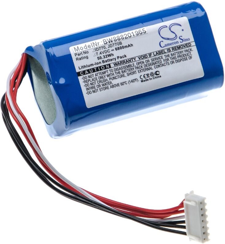 vhbw Akku kompatibel mit Sony SRS-XB40, SRS-XB41 Lautsprecher Boxen Speaker (6800 mAh, 7,4 V, Li-Ion)