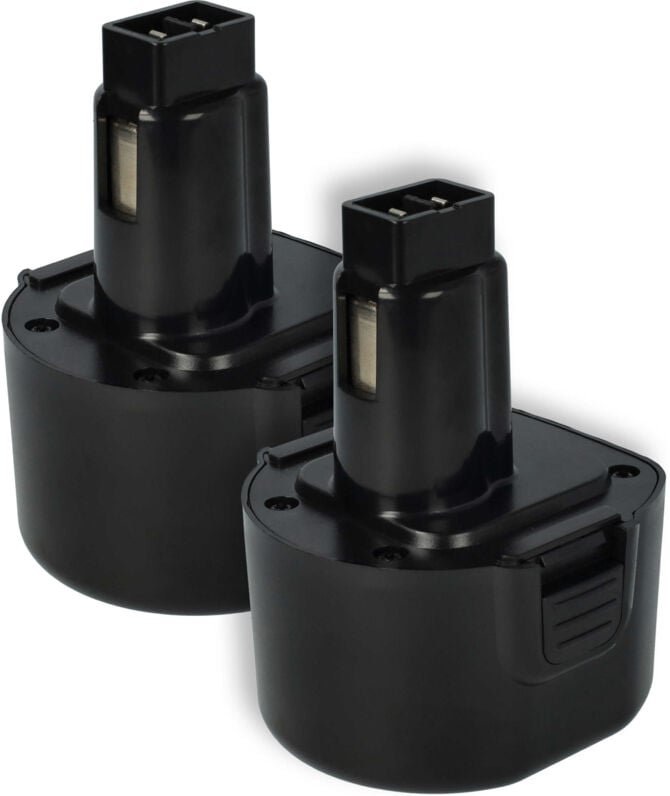 2x Akku kompatibel mit Black & Decker FSL96, hp 131K-2, HP131K-2, HM9600, HP131, FS9661FK Elektrowerkzeug (1500 mAh, NiM...