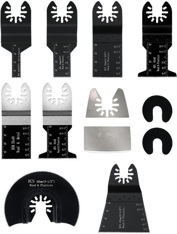 31tlg Multitool sägeblätter, Metall Oszillationswerkzeug, Multitool-Sägeblatt zum Schneiden von Holz/Metall/Kunststoff K...