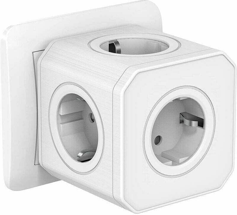 Mumu - Jalleria 5-in-1-Würfel-Steckdosenleiste mit Überlast- und Überspannungsschutz, 4000 W/16 a Würfel-Steckdosenleist...