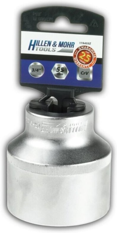 DEDRA 6-Kant-Steckschlüssel 3/4" 60mm - langlebiger CrV-Stahl