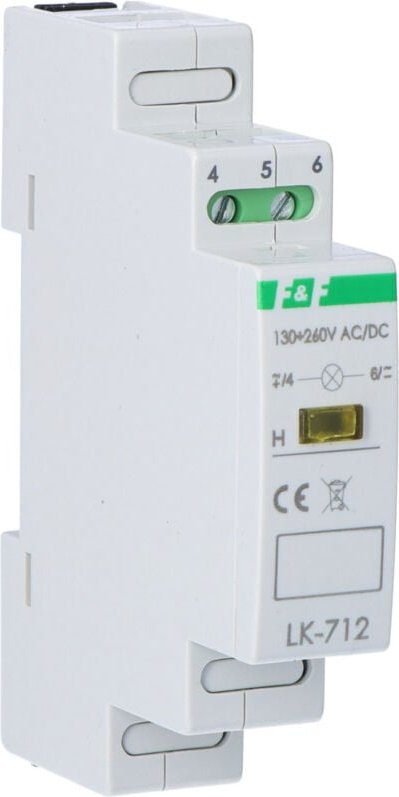 Signalleuchte LK-712 Y 1xLED gelb, Un=130÷260V AC/DC