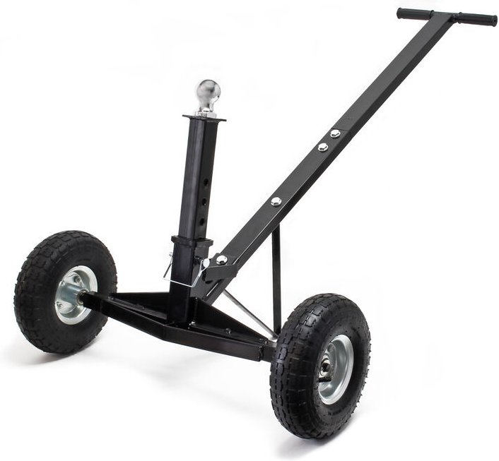 Rangierhilfe für Wohnwagen bis 270 kg, Rangierwagen mit Kupplungskugel und Handgriff für Anhänger, Trailer und Camper - ...