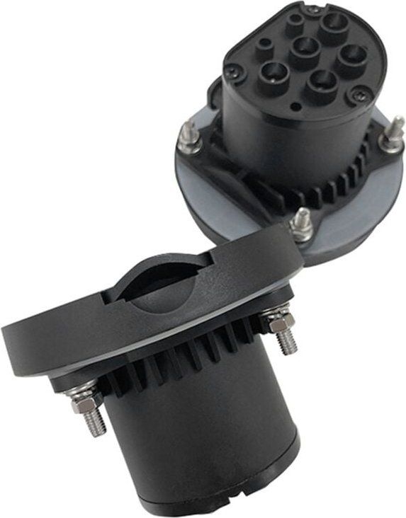 EV-Ladesteckdose, Typ 2, 4--Feststeckdose, EuropäIsche Norm iec 62196-2, 32 a, 3-Phasen-Wechselstrom