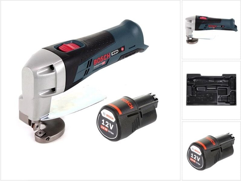 Bosch gsc 12 V-13 Akku Blechschere L-Boxx ready + 1x Akku 3,0Ah - ohne Ladegerät