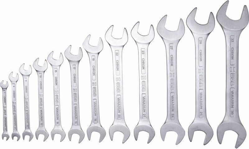 Doppelmaulschlüssel-Satz DIN3110 6-22 mm 8-teilig - WGB