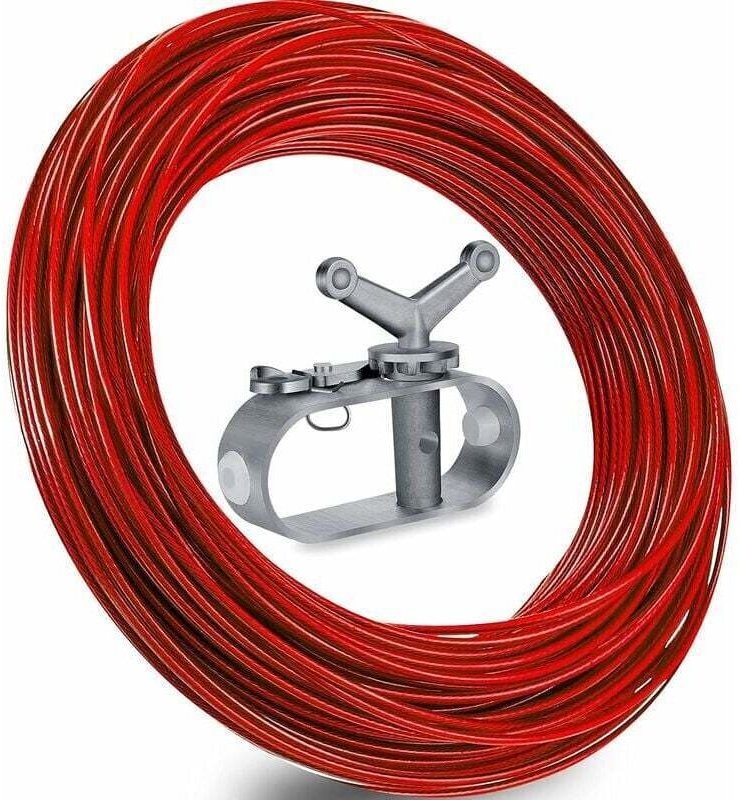 Schwimmbadabdeckungswinde Schwimmbadabdeckungskabel, Drahtseil 2,5 mm Spanner Handspanner