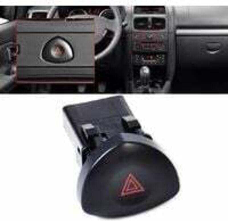 Warnknopf Clio 2 Warnblinkanlage Warnknopf für Clio MK 2 Schwarz 8200442723