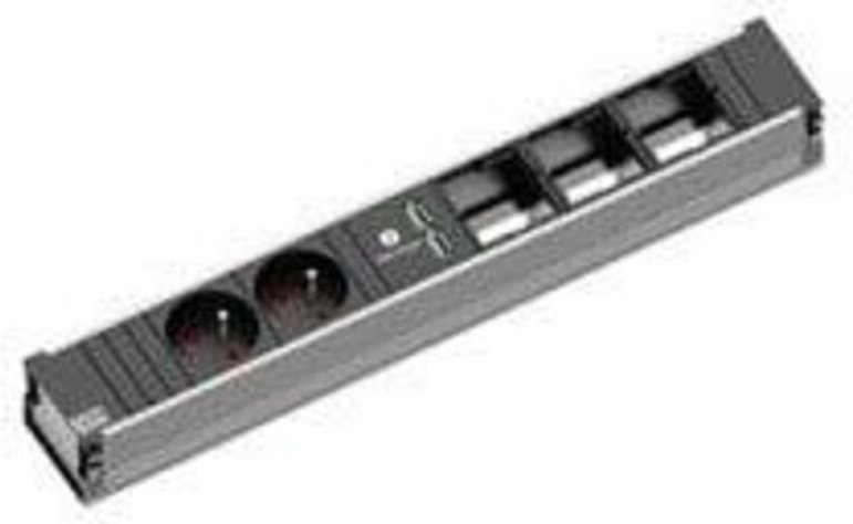 Bachmann CONI Steckdosenleiste schwarz für modernes Büro