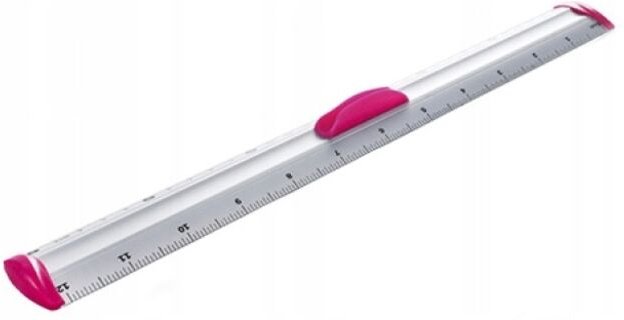 Aluminium-Lineal Mit Bleistifthalter 30cm 7605