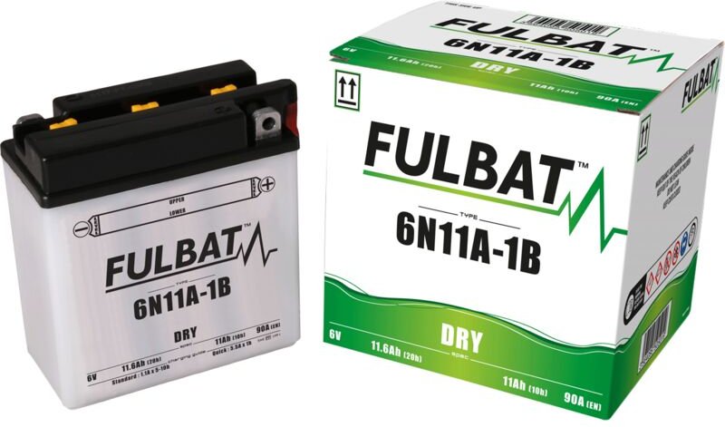 FULBAT FUL DRY Batterie - 6N11A-1B (trocken, funktionsfähig, Säure enthalten)