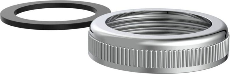 KIRCHHOFF Rändelmutter, Chrom, 1 1/4", mit Dichtung