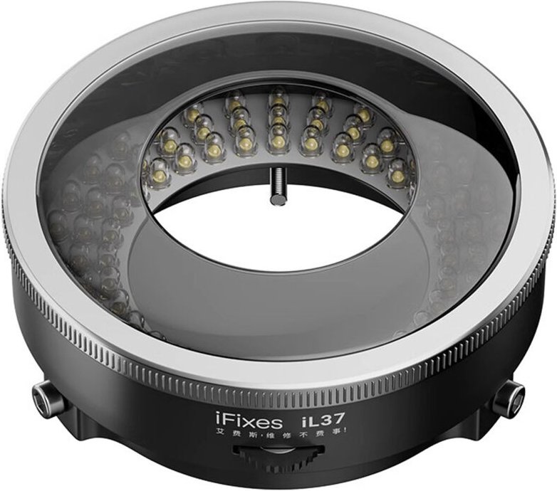 Eosnow iFixes iL37 Mikroskop, polarisiertes optisches System, LED-Beleuchtungsringlicht, 96 Stück Perlen, blendfreie Lic...