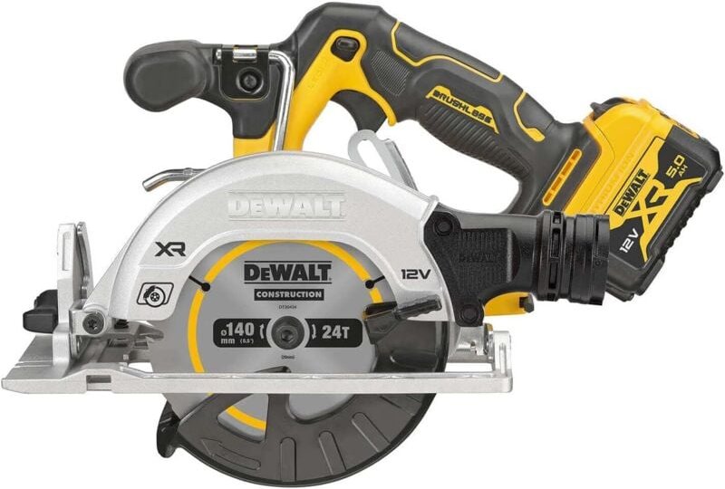 DCS512P2 Akku Handkreissäge 140 mm bürstenlos kabellos 12V - 2x5Ah t STAK-Box - Dewalt