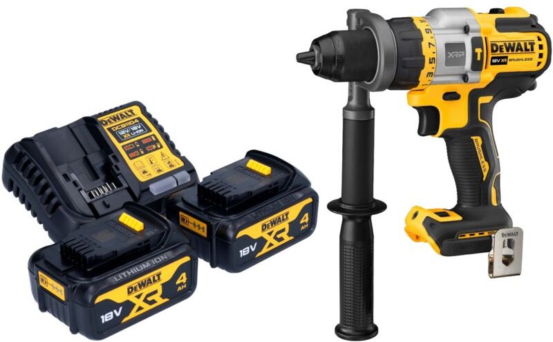DeWalt DCD 999 M2 Akku Schlagbohrschrauber 18 V 95 Nm Brushless + 2x Akku 4,0 Ah + Ladegerät