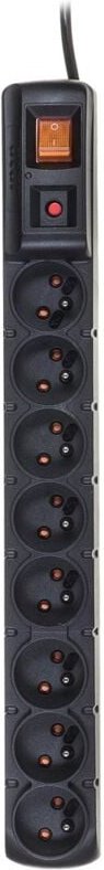 acar W0143 S8 Pro - 8-fach Steckdosenleiste mit Überspannungsschutz (inkl. 3 m Kabel)