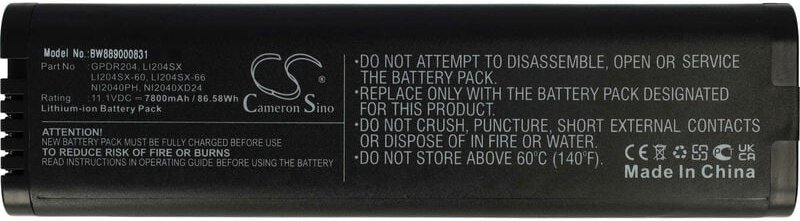 Akku kompatibel mit Anritsu MS2726C, MS272xB, MS272xC, MT8212E, MT8213E, MT821xE, S331E Messgerät (7800 mAh, 11,1 v, Li-...