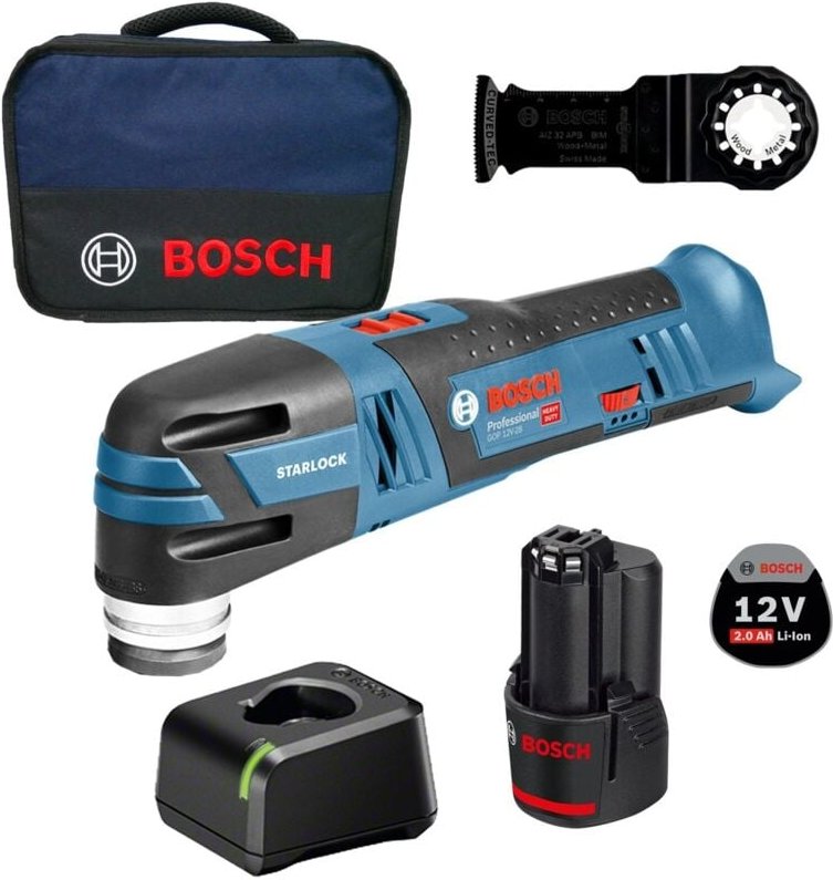 Bosch - Akku-Multi-Cutter gop 12V-28 / 1x 2,0 Ah Akku + Ladegerät im Softbag