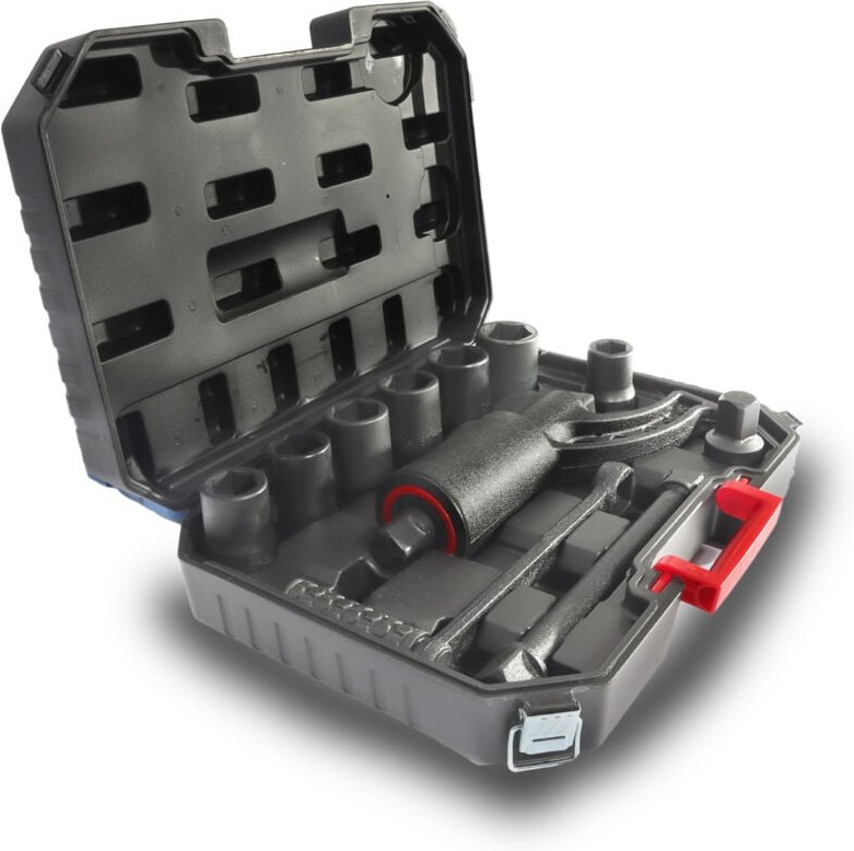 Drehmomentverstärker 3200Nm Drehmomentschlüssel Drehkraftvervielfältiger 11 tlg Set mit 24,27,30,32,33,36,38 mm Stecknüs...