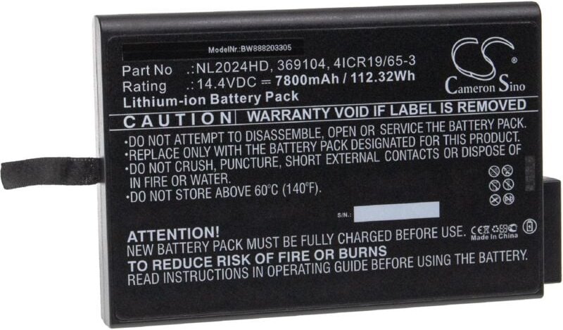 Vhbw - Akku Ersatz für Inspired Energy NI2020HD24, NI2020IK24, NI2020TS24 für Medizintechnik (7800mAh, 14,4V, Li-Ion)