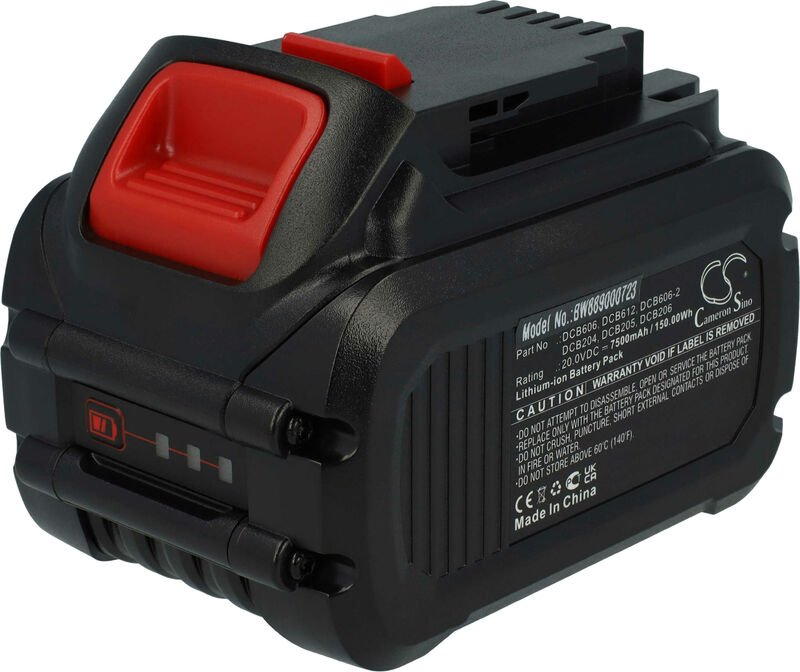 Vhbw - Akku kompatibel mit Dewalt DCF813S2, DCF815, DCF815N, DCF805, DCF813, DCF813N, DCF815D2-QW Elektrowerkzeug (7500 ...