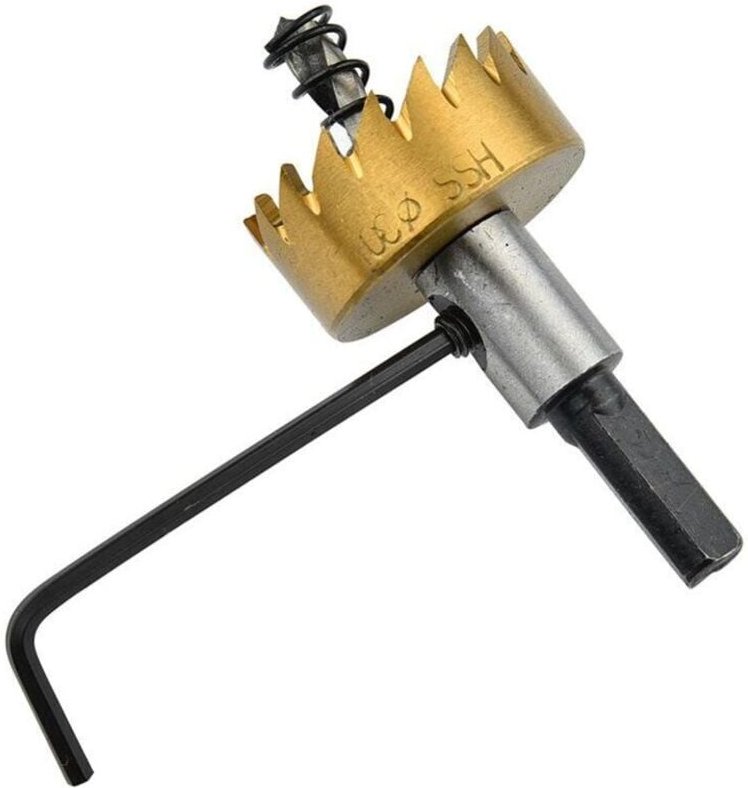 5er-Pack HSS-Lochsägenbohrer, Hochgeschwindigkeitsstahl-Edelstahl-Metallschneider-Set, Metall-Lochsägenbohrer