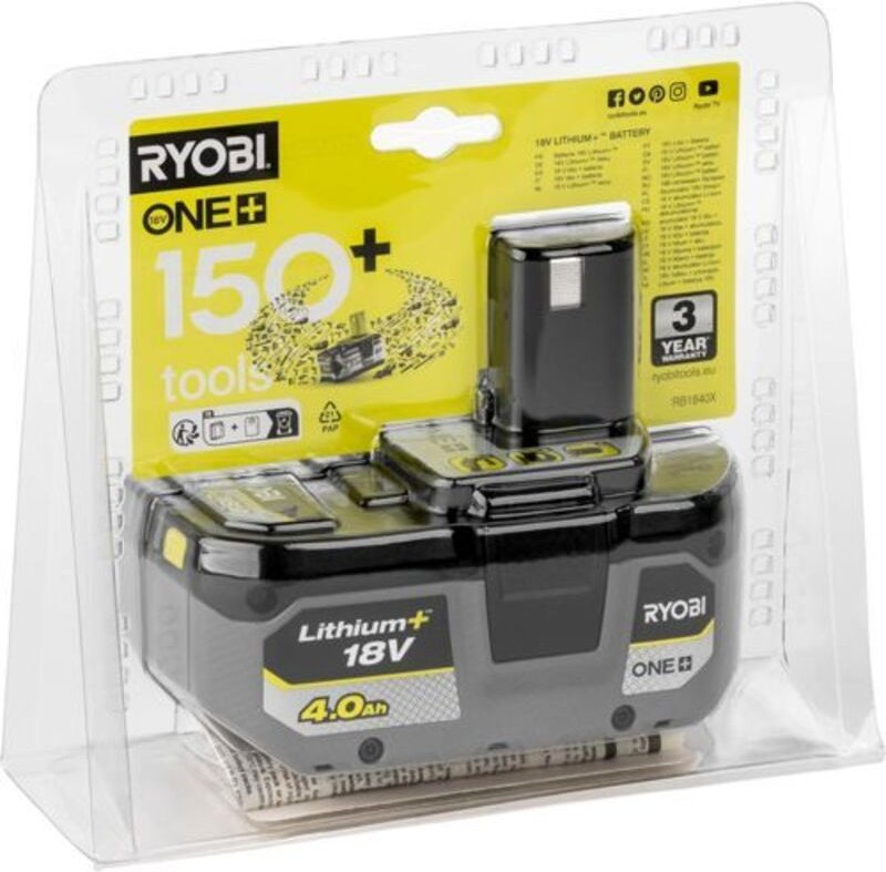 4,0 Ah Lithium+ 18 v one+ Akku – RB1840X - Ryobi