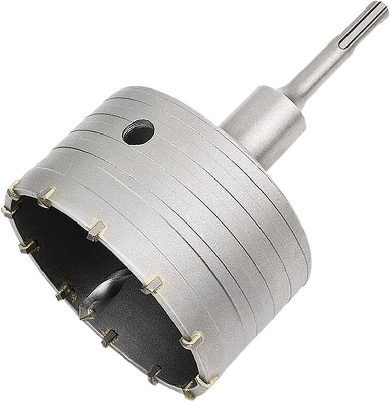 Betonlochsäge mit sds Plus-Adapter 110 mm, für Ziegel, Beton, Zement, Stein (100 mm + 110 mm sds Plus-Adapter)