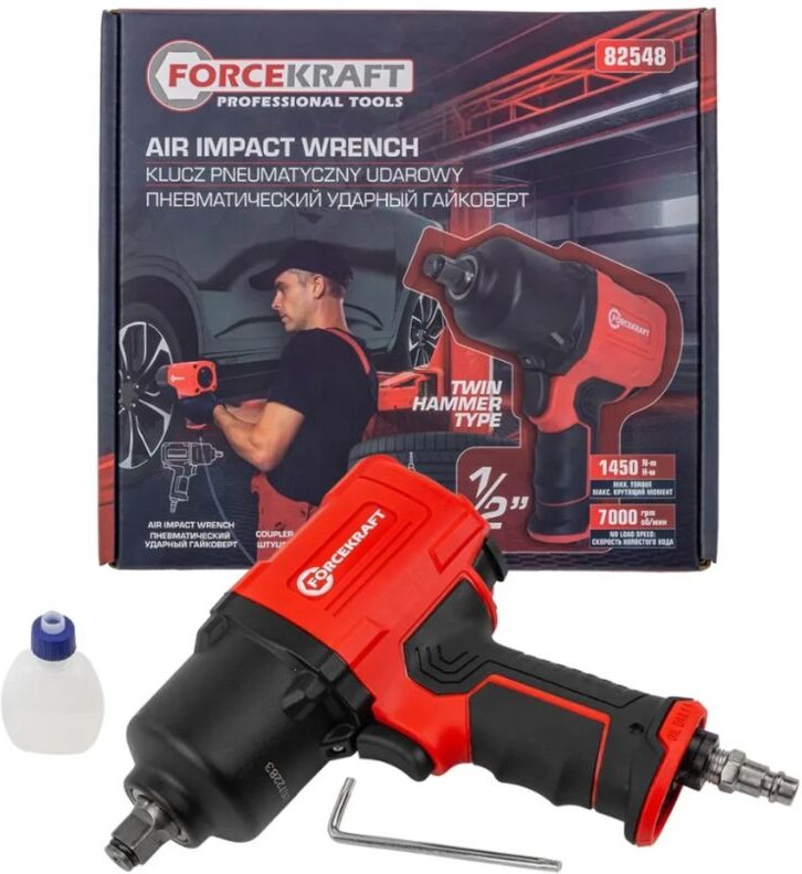 Pneumatischer Schlagschrauber 1/2" 1450 Nm Doppelhammer