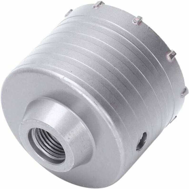 SNQ - Wandlochsägen-Bohrer mit Zentrierbohrer, 65 mm Hartmetall-Betonkernbohrer für Ziegel, Stein, Zement, Beton