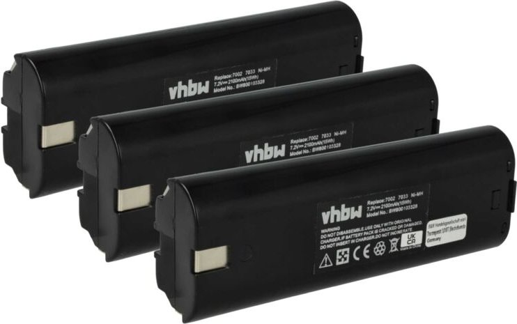 3x Akku kompatibel mit Makita 6012DWK, 6015DWE, 6015DWK, 6016DW, 6017DWBE, 6017DWE, 6018D Elektrowerkzeug (2100 mAh, NiM...