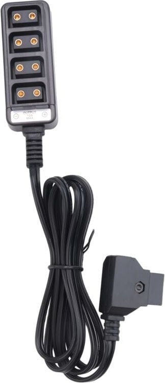 D-Tap Stecker auf 4 Port P-Tap Buchse für die Kamera Netzteil Verteiler dtap Fourway Splitter