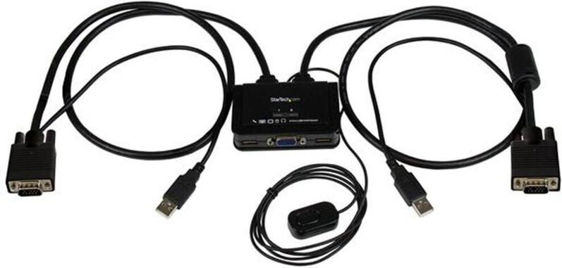 StarTech.com SV211USB Tastatur/Video/Maus (KVM)-Switch Schwarz