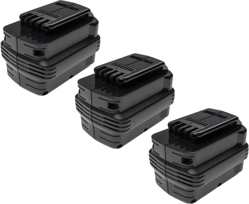 Thumbnail - Extensilo - 3x Akku Ersatz für Dewalt DW0241, DW005, DW0242, DW0242-XRP, DW0240, DE0243-XJ für Werkzeug (3300 mAh, NiMH,...