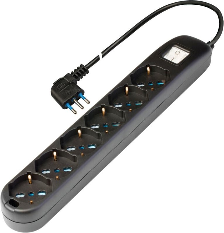 Poly Pool PP0537.2XL Verlängerungskabel 1,5 m 6 AC-Ausgänge Drinnen Schwarz