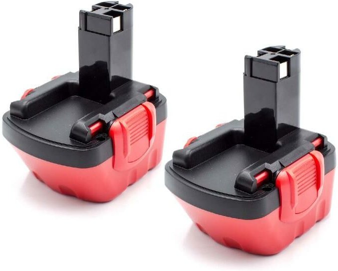 vhbw 2x Akku kompatibel mit Bosch GSB 12VE-2, GSB 12, GLI 12, GLI 12V Flash light, Exact 8, GDR 12V Elektrowerkzeug (150...