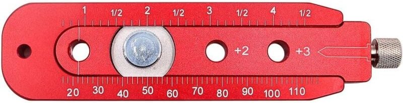 Anreißwerkzeug für die Holzbearbeitung, verstellbares rundes Zeichenkreislineal, Anreißlehre aus Aluminiumlegierung für ...