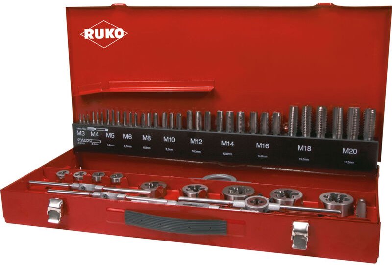 RUKO 245041 Maschinengewindebohrer-Set 43teilig 1 Set