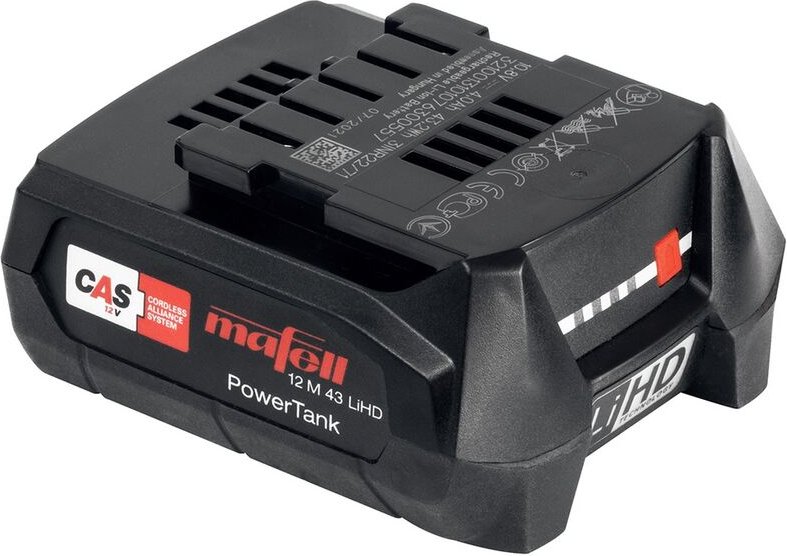 Mafell - Akku PowerTank 12 m 43 LiHD Li-Ion 12V 43 Wh 094508 cas System