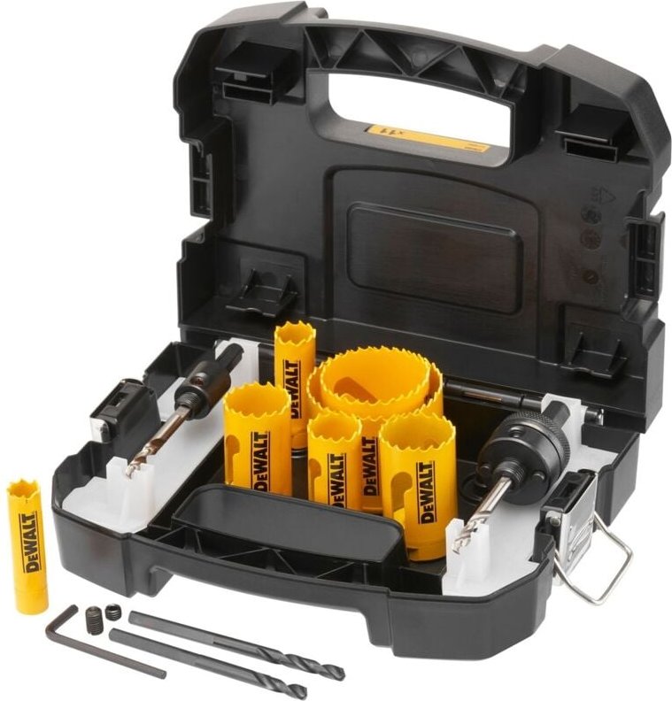 Lochsägen-Set Bi-Metall Extreme, Elektriker-Set im Transportkoffer 11-tlg. - Dewalt