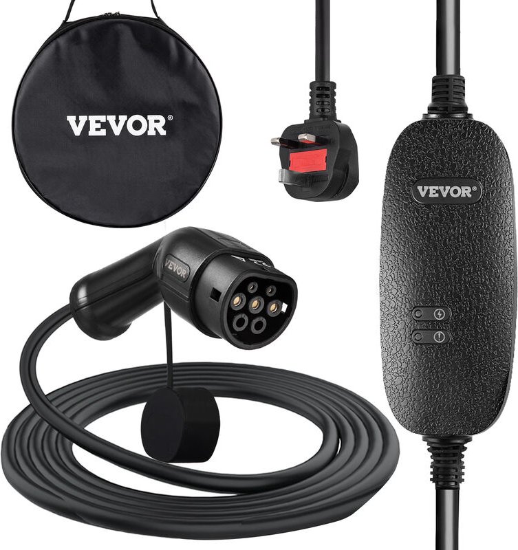Mophorn - vevor ev Ladegerät 10 a ev Ladekabel für eu Standard, 6 m Ladestation für Elektroauto 3 Pin Schuko Stecker, 2,...