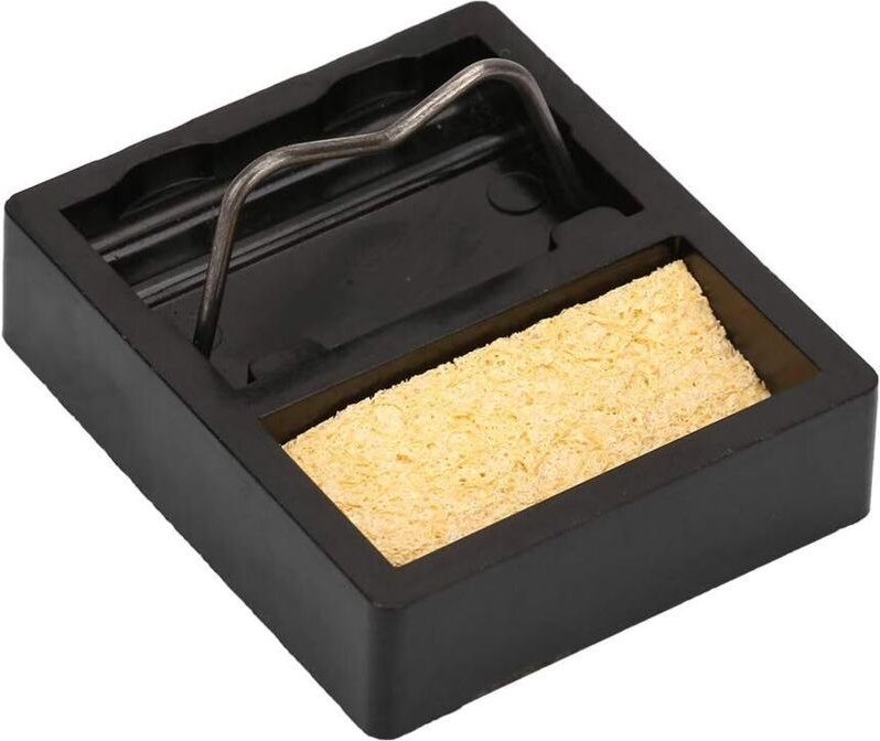 Lötkolben, Mini-Lötkolbenständer mit Schwamm, hitzebeständige Lötkolbenbasis