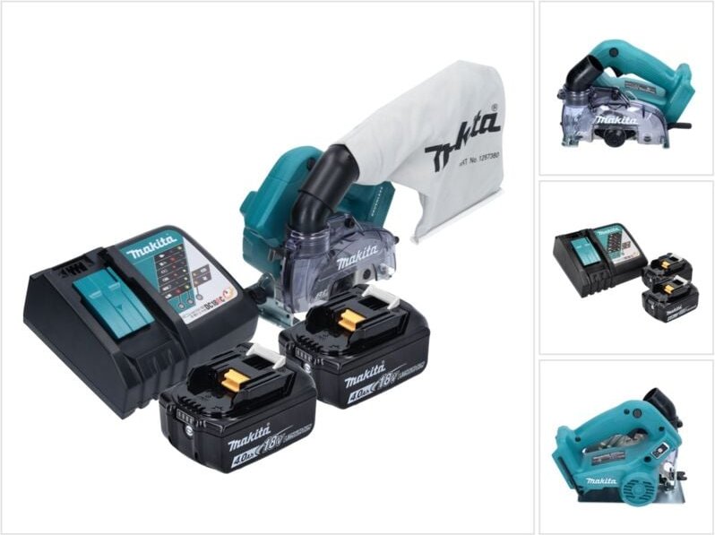 Makita - dcc 500 rm Akku Diamantschneider 18 v 125 mm Brushless + 2x Akku 4,0 Ah + Ladegerät
