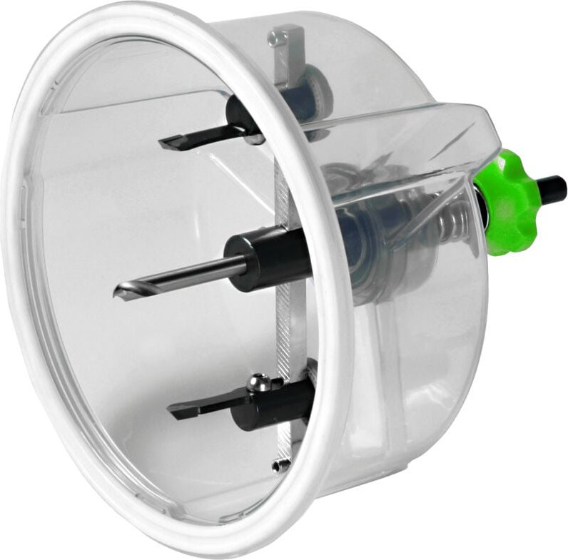 Berg - Kreisschneider bhc verstellbar für Kreisschnitte von 40 - 205 mm im Koffer