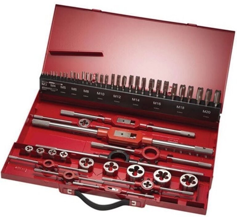 Thumbnail - Gewindeschneidzeugsatz HS-10M M3-M20 30 HSS Metallkassette