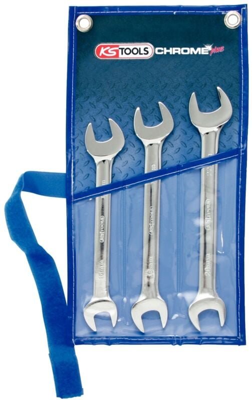 CHROMEplus Doppel-Maulschlüssel-Satz, 3-tlg